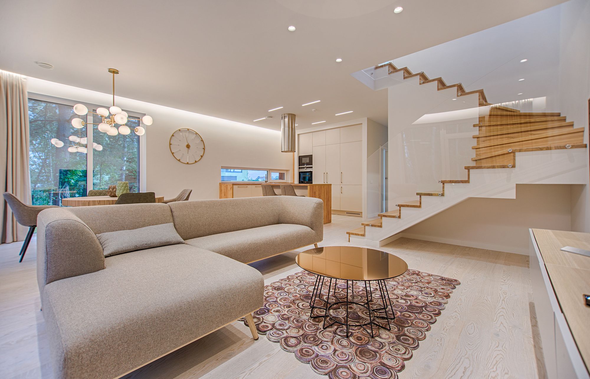 Bright open-plan architectural interior used as temporary home-extension service imagery